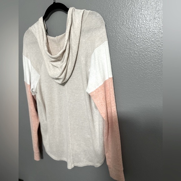 🚨Market & Spruce Dayana Raglan Colorblock Hoodie Knit Sweatshirt, Medium. - Picture 11 of 15